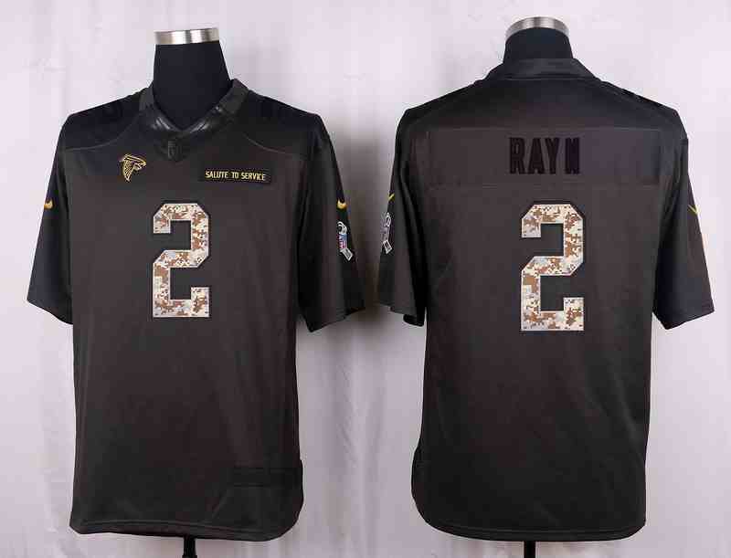 Nike Falcons 2 Matt Ryan Anthracite Salute to Service Limited Jersey