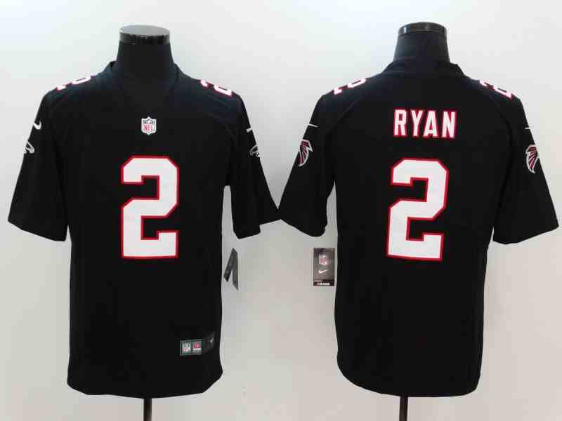Nike Falcons 2 Matt Ryan Black Vapor Untouchable Player Limited Jersey