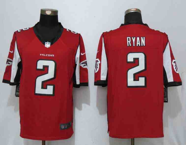 Nike Falcons 2 Matt Ryan Red Limited Jersey