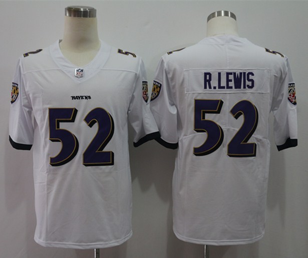 Nike Ravens  52 Ray Lewis  White Vapor Untouchable Limited Jersey