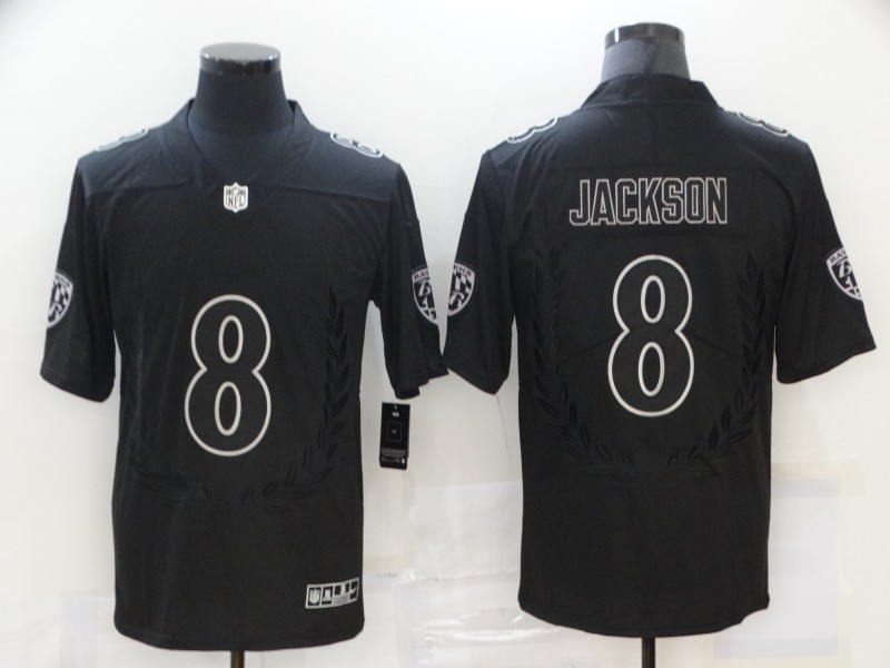 Nike Ravens 8 Lamar Jackson Black Commemorative Edition Vapor Untouchable Limited Jersey