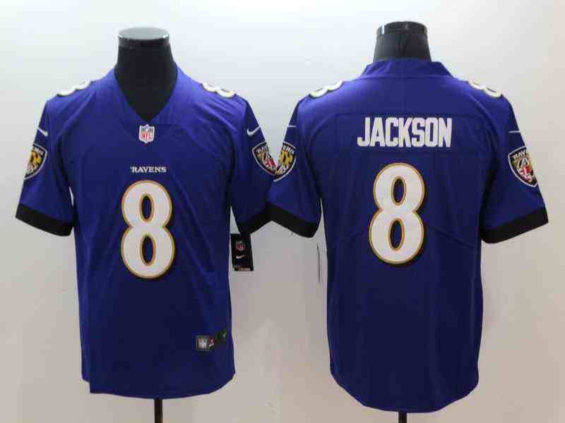 Nike Ravens 8 Lamar Jackson Purple Vapor Untouchable Limited Jersey