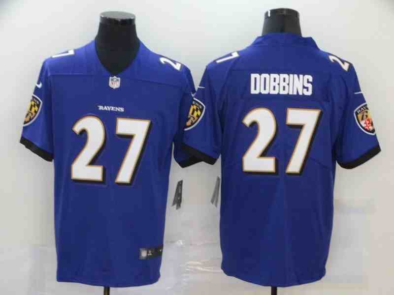 Nike Ravens 27 J.K. Dobbins Purple Vapor Untouchable Limited Jersey