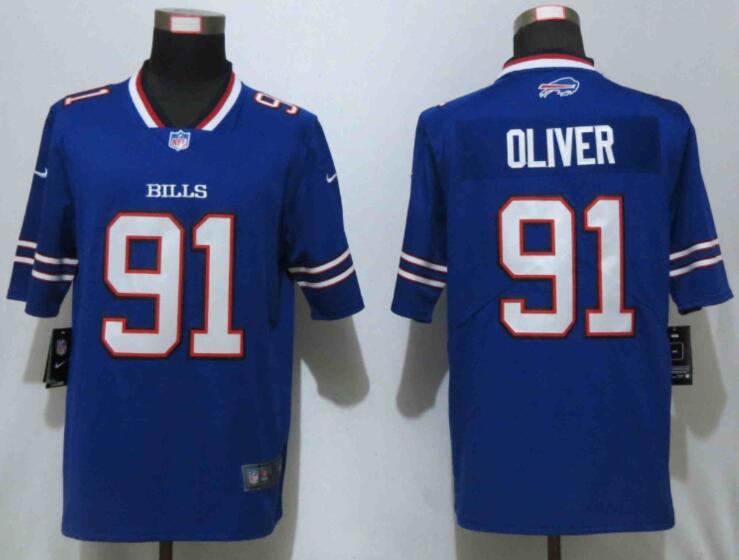 Nike Bills 91 Ed Oliver Royal  Vapor Untouchable Limited Jersey