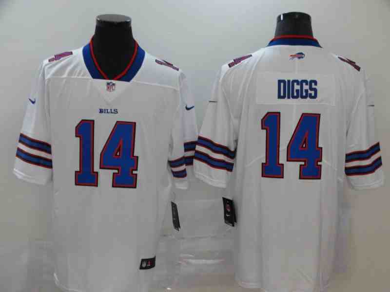 Nike Bills 14 Stefon Diggs White Vapor Untouchable Limited Jersey
