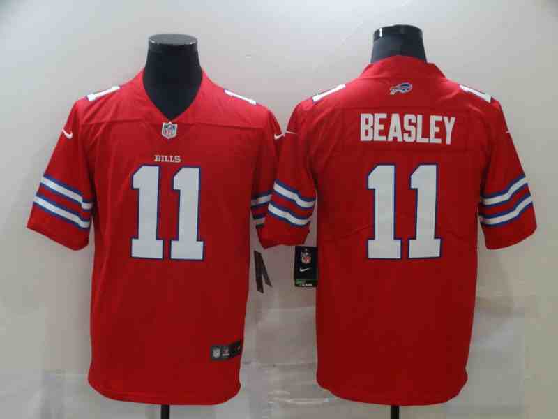 Men's Buffalo Bills 11 Cole Beasley Red  Vapor Untouchable Stitched NFL Nike Limited Jersey