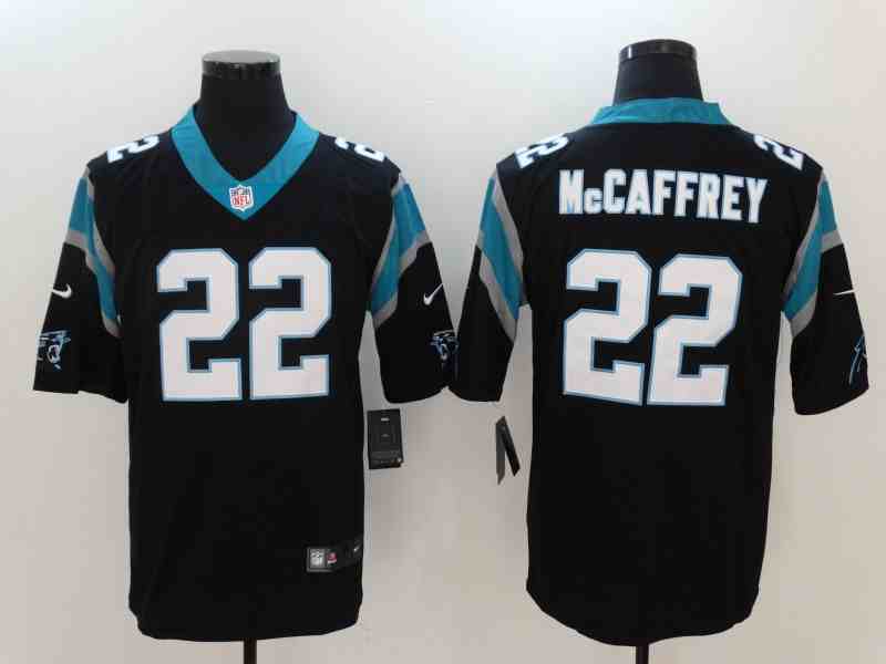 Nike Panthers 22 Christian McCaffrey Black Vapor Untouchable Player Limited Jersey