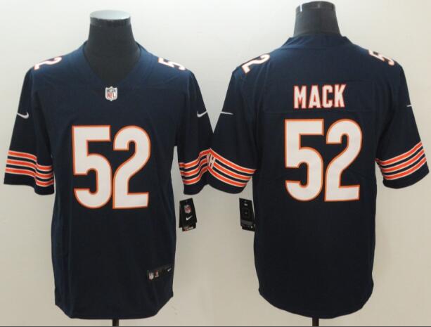 Nike Bears 52 Khalil Mack Navy Blue Team Color Men's Stitched NFL Vapor Untouchable Limited Jersey