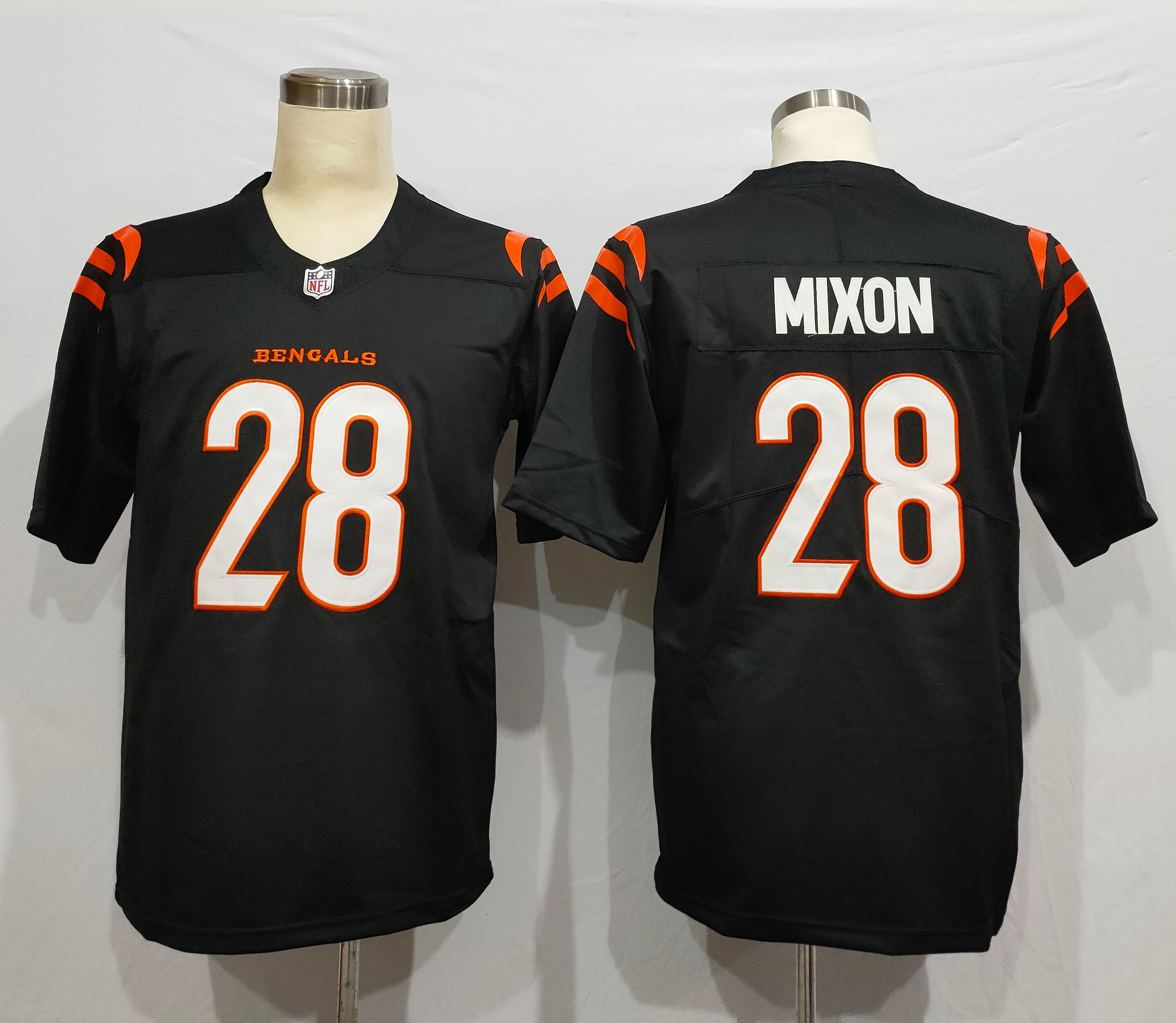 Nike Bengals 28 Joe Mixon Black 2021 NFL Draft Vapor Untouchable Limited Jersey