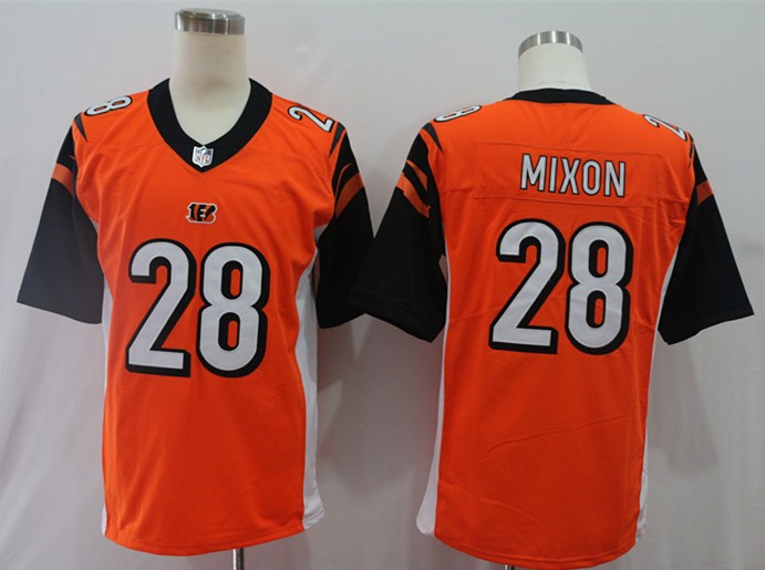 Nike Bengals 28 Joe Mixon Orange Vapor Untouchable Player Limited Jersey