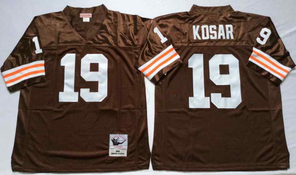 Cleveland Browns 19 Bernie Kosar 1986 Throwback Brown Jersey