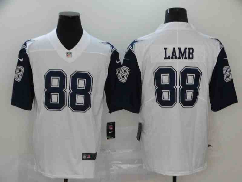 Nike Cowboys 88 Ceedee Lamb white Throwback Vapor Untouchable Limited Jerseys