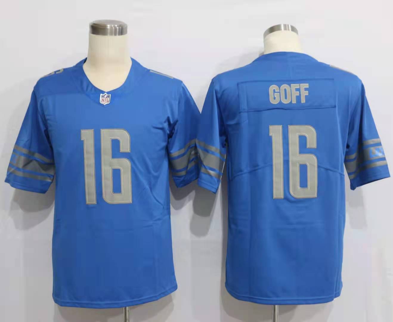 Nike Lions 16 Jared Goff Blue Vapor Untouchable Limited Jersey