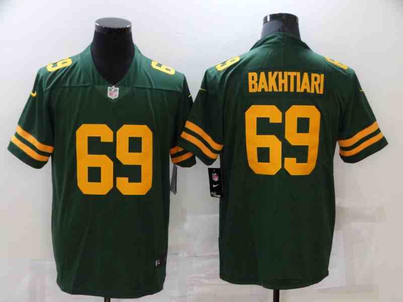 Nike Packers 69 David Bakhtiari Green New Vapor Untouchable Limited Jersey