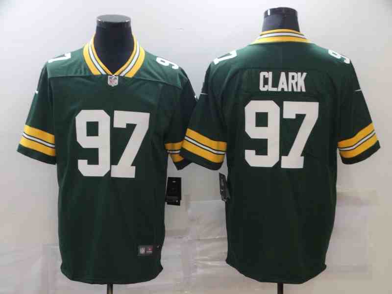 Nike Packers 97 Kenny Clark Green Team Color Men's Stitched NFL Vapor Untouchable Limited Jersey