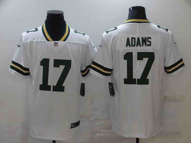 Nike Packers 17 Davante Adams White Men's Stitched NFL Vapor Untouchable Limited Jersey