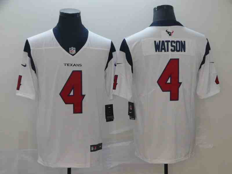 Nike Texans 4 Deshaun Watson White Vapor Untouchable Limited Jersey