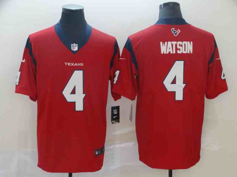 Nike Texans 4 Deshaun Watson Red  Vapor Untouchable Limited Jersey