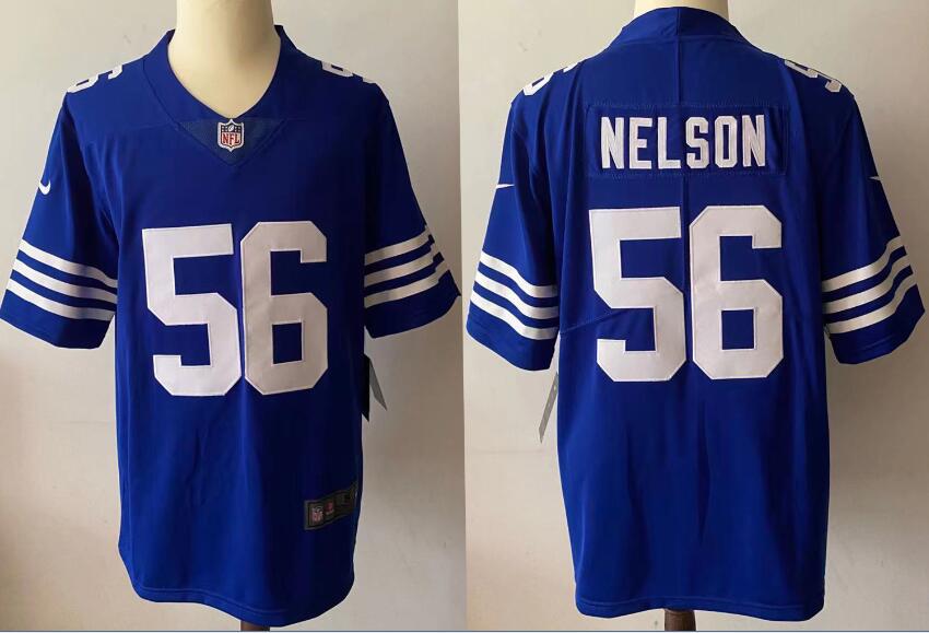 Men Indianapolis Colts 56 Quenton Nelson Blue Nike Vapor Untouchable Limited 2021 NFL Jersey