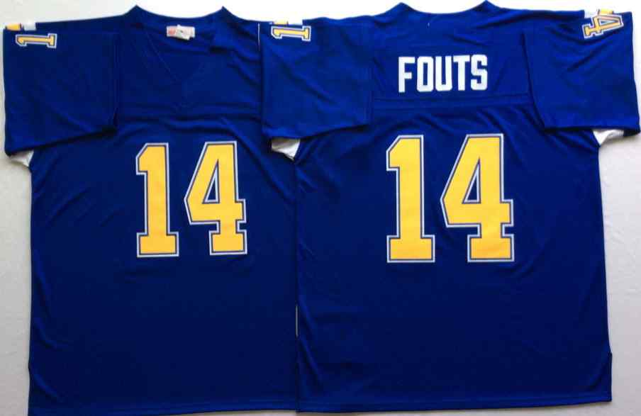 Chargers 14 Dan Fouts Throwback Blue Jersey