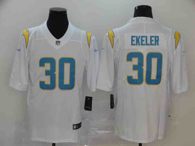 Nike Chargers 30 Austin Ekeler  White Vapor Untouchable Limited Jersey