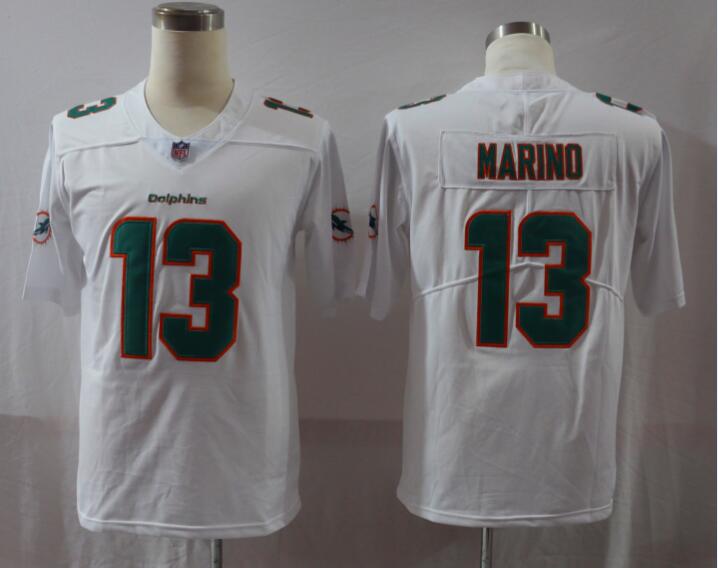 Nike Dolphins 13 Dan Marino White Vapor Untouchable Player Limited Jersey