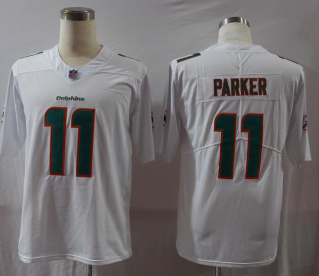 Nike Dolphins 11 DeVante Parker White Men's Stitched NFL Vapor Untouchable Limited Jersey