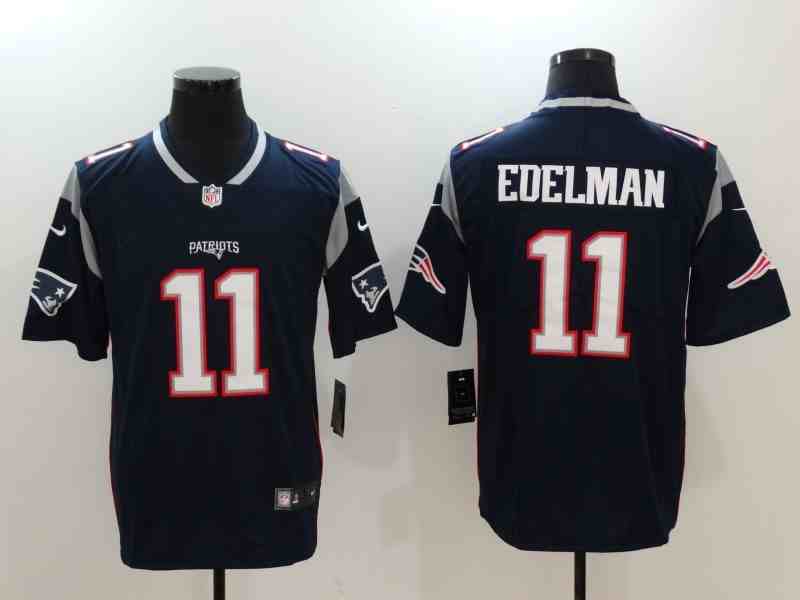 Nike Patriots 11 Julian Edelman Navy Vapor Untouchable Limited Jersey