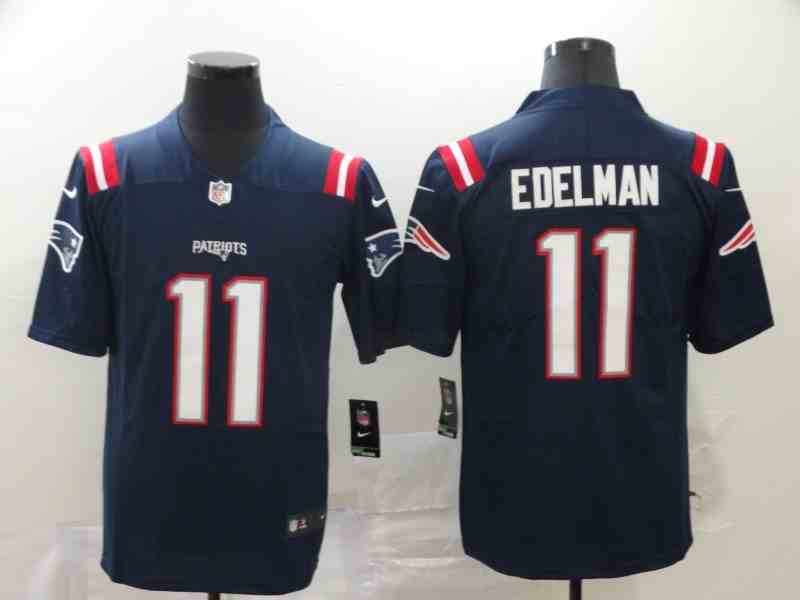 Nike Patriots 11 Julian Edelman Navy Color Rush Vapor Untouchable Limited Jersey