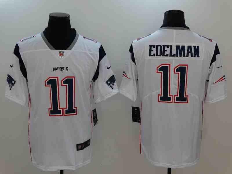 Nike Patriots 11 Julian Edelman White Vapor Untouchable Player Limited Jersey