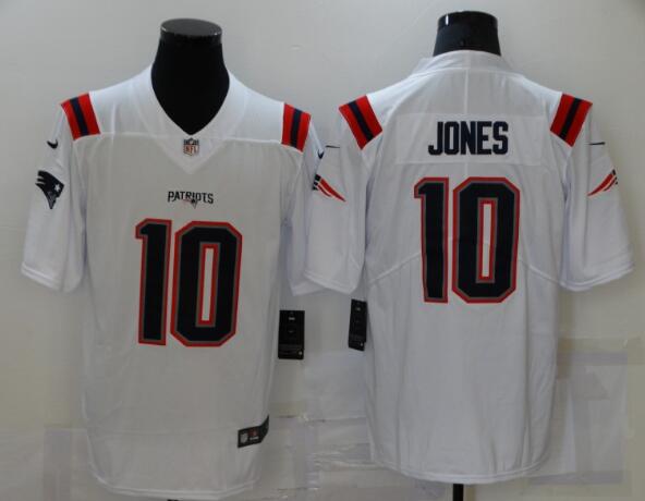 Nike Patriots 10 Mac Jones White 2021 Draft Vapor Limited Jersey