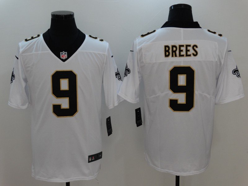 New Nike New Orleans Saints 9 Brees White  Vapor Untouchable Limited Jerseys