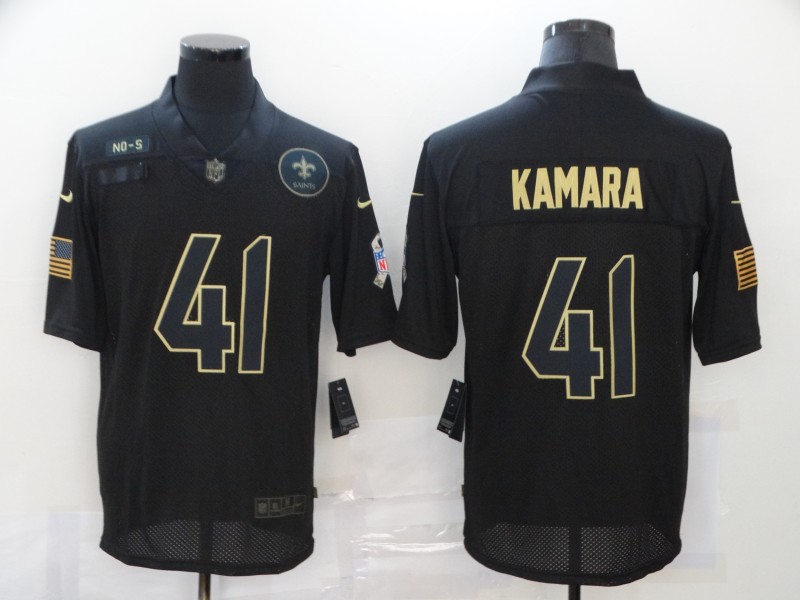 Nike Saints 41 Alvin Kamara 2020 Salute to Service Limited Jersey