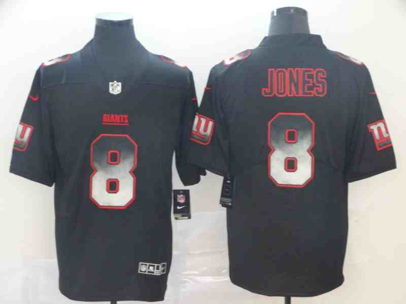 Nike Giants 8 Daniel Jones Black Arch Smoke Vapor Untouchable Limited Jersey