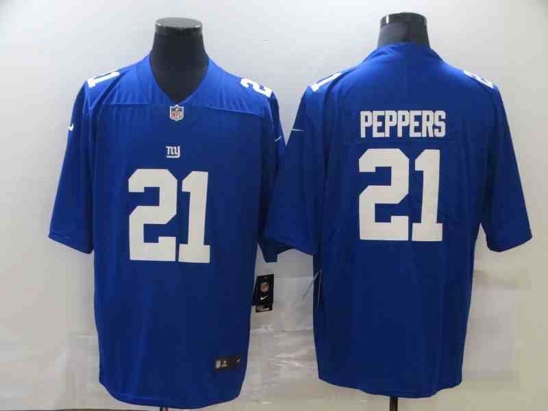 Nike Giants 21 PEPPERS Royal Blue Men's Stitched NFL Vapor Untouchable Limited Jersey