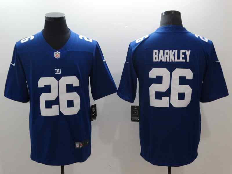 Nike Giants 26 Saquon Barkley Royal Vapor Untouchable Limited Jersey