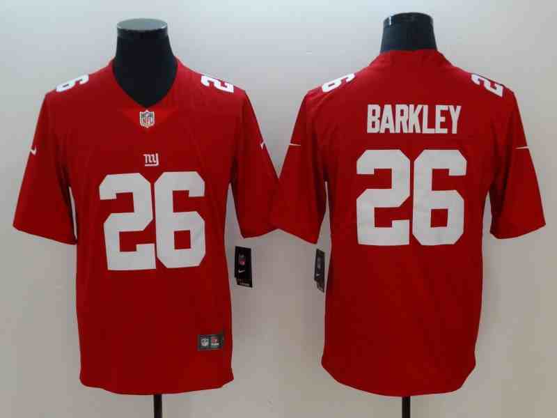 Nike Giants 26 Saquon Barkley Red Inverted Legend Limited Jerseys
