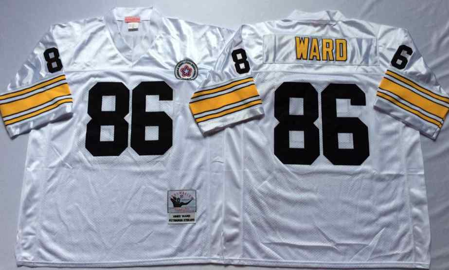 Pittsburgh Steelers 86 Hines Ward Throwback White Jersey