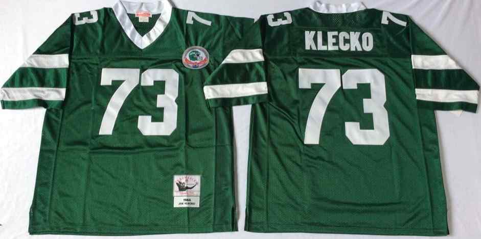 New York Jets 73 Joe Klecko 1984 Throwback Green Jersey