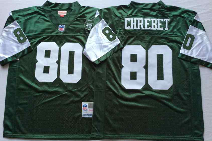 New York Jets 80 Wayne Chrebet 2000 Throwback Green Jersey