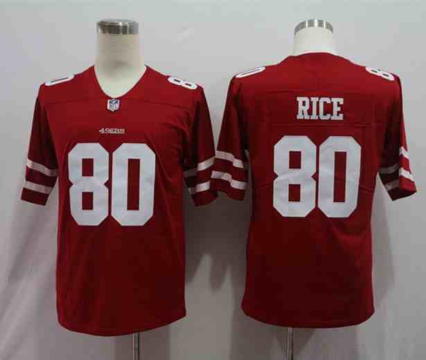 Nike 49ers 80 Jerry Rice Red Color Rush Vapor Untouchable Limited Jersey