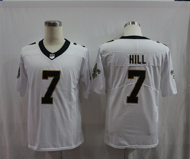 7 Taysom Hill New Orleans Saints Men's Limited Vapor Untouchable Nike Jersey  White