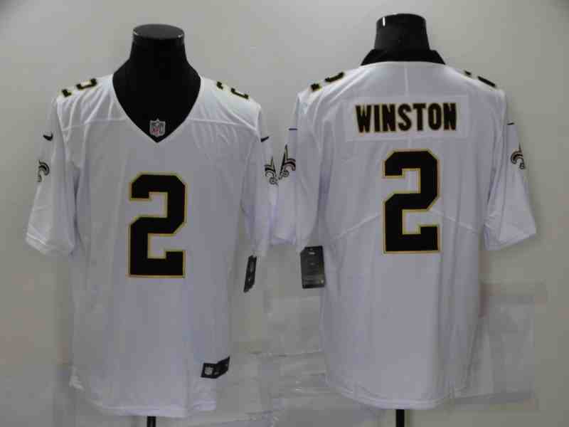 Nike Saints 2 Jameis Winston White Men's Stitched NFL Vapor Untouchable Limited Jerseys