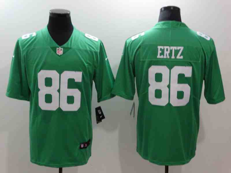 Nike Eagles 86 Zach Ertz Green Throwback Vapor Untouchable Player Limited Jersey