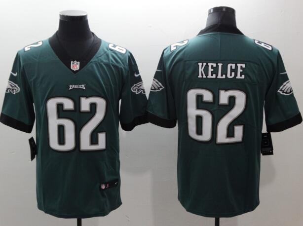 Nike Eagles 62 Jason Kelce Midnight Green Team Color Men Stitched NFL Vapor Untouchable Limited Jersey
