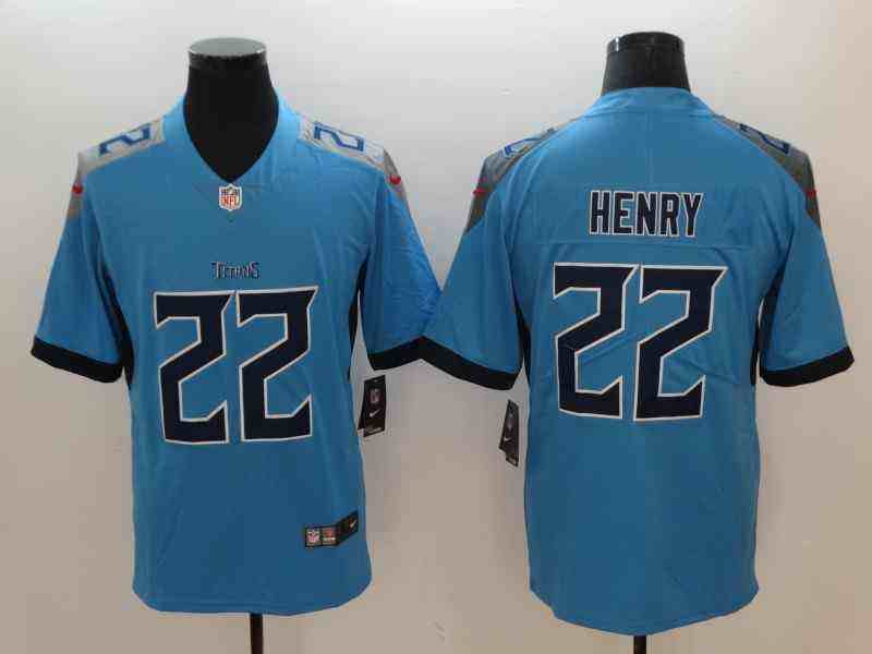 Nike Titans 22 Derrick Henry Light Blue Vapor Untouchable Player Limited Jersey