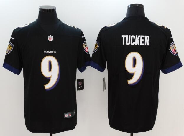 Nike Baltimore Ravens 9 Justin Tucker Black Alternate Men's Stitched NFL Vapor Untouchable Limited Jersey