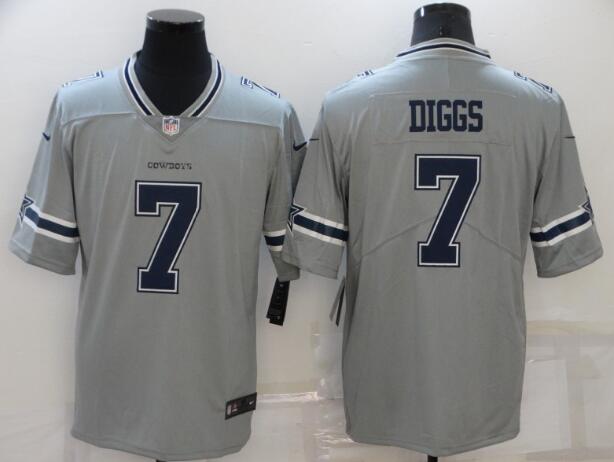 Men's Dallas Cowboys  Nike  7 Trevon Diggs  Inverted Legend Stitched NFL Nike Limited Jersey