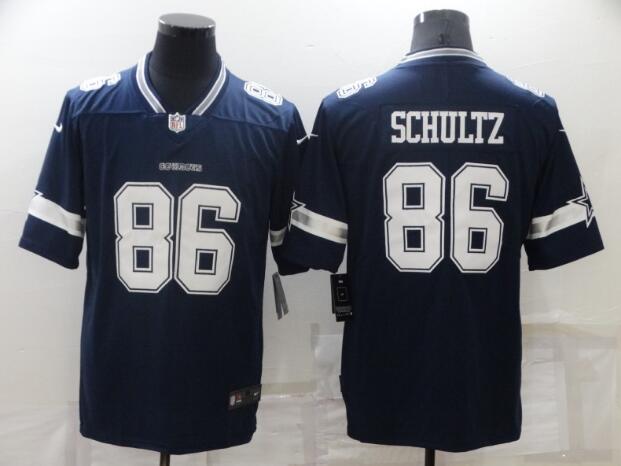 Men's Dallas Cowboys 86 Dalton Schultz Navy Vapor Untouchable Limited Stitched Jersey