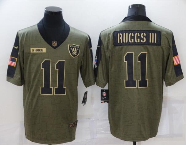 Nike Raiders 11 Henry Ruggs III Nike Olive 2021 Salute To Service Retired Player Limited Jersey